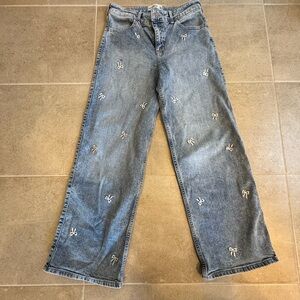 Girls wide leg Abercrombie jeans